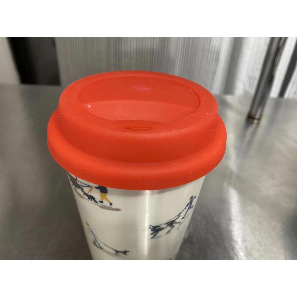 Dog Walker's Coffee Cup with Rubber Top / So Cute / Perfect Gift!